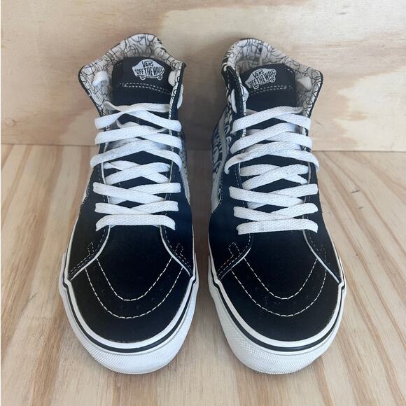 Vans Off The Wall - SK8 Hi Symbols - Sneakers - Black/White - Women's - 8 - Picture 2 of 9